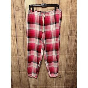 Soma Large lounge pajama comfort pants red pink white pockets